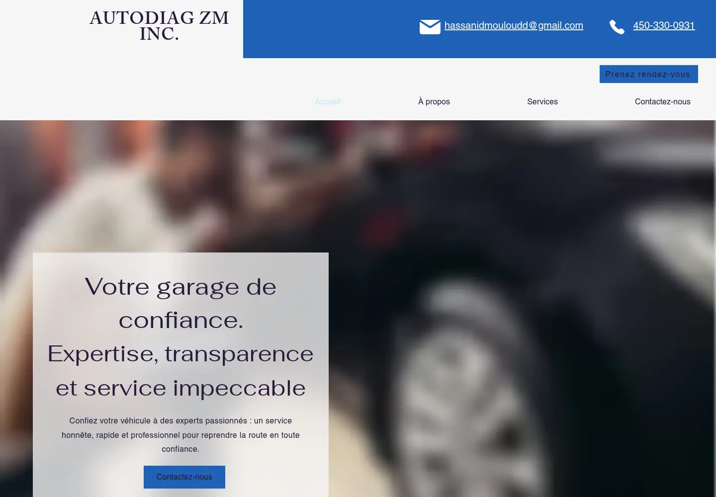 Site du Garage Autodiag Z M avant Weberly